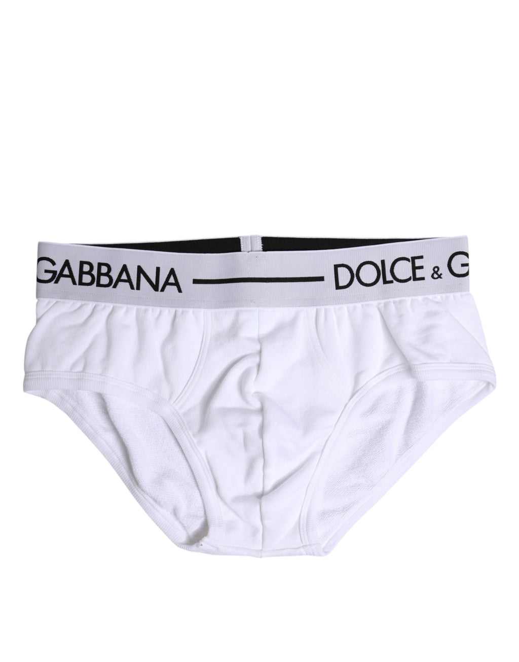 Dolce & Gabbana Weißer Baumwoll-Stretch-Slip Regular Unterwäsche