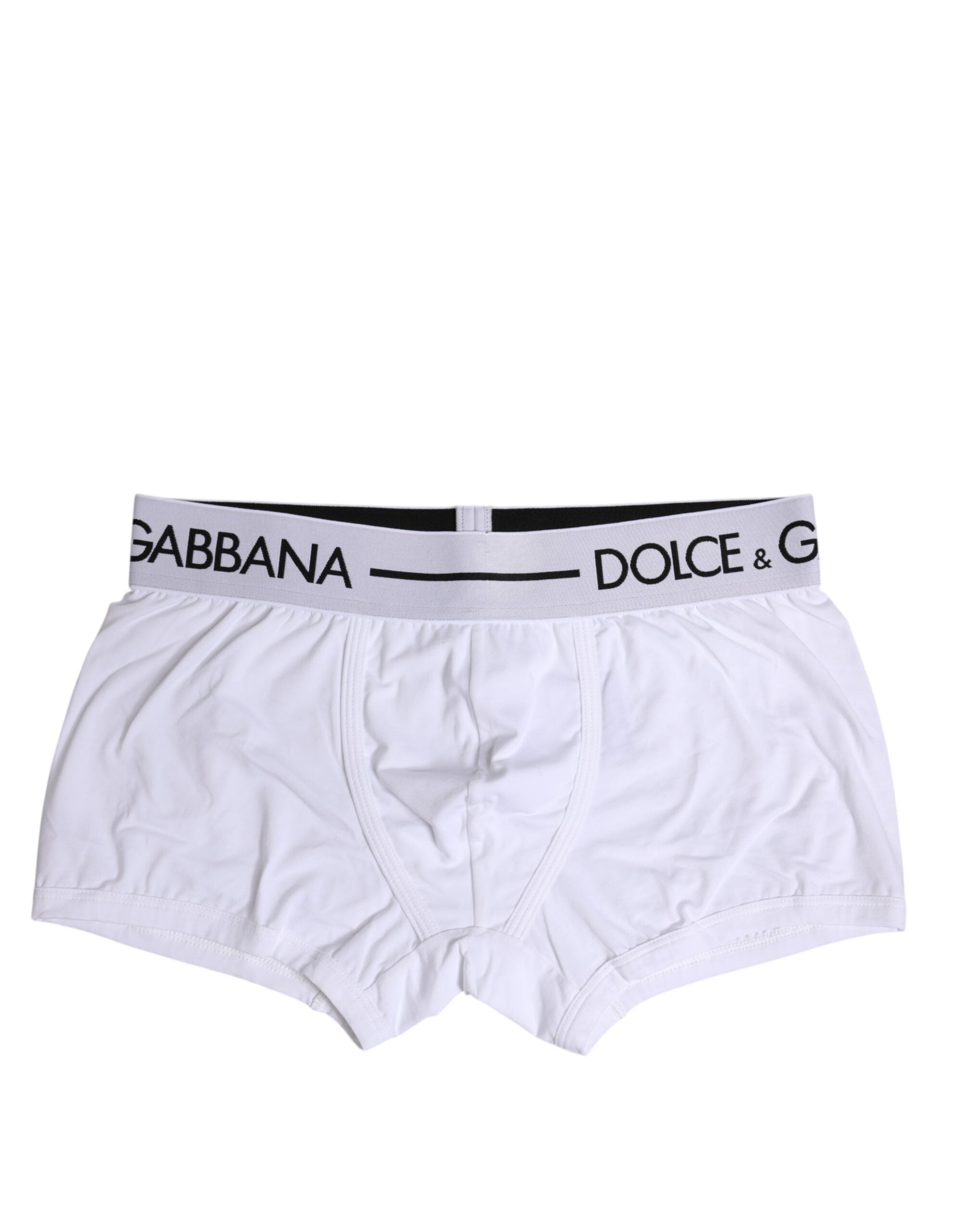 Dolce & Gabbana Weiße Cotton Stretch Regular Boxer Unterwäsche