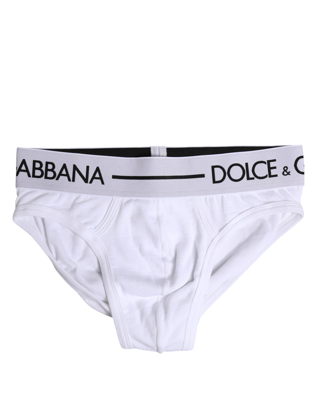 Dolce & Gabbana Weißer Baumwoll-Stretch-Slip Regular Unterwäsche