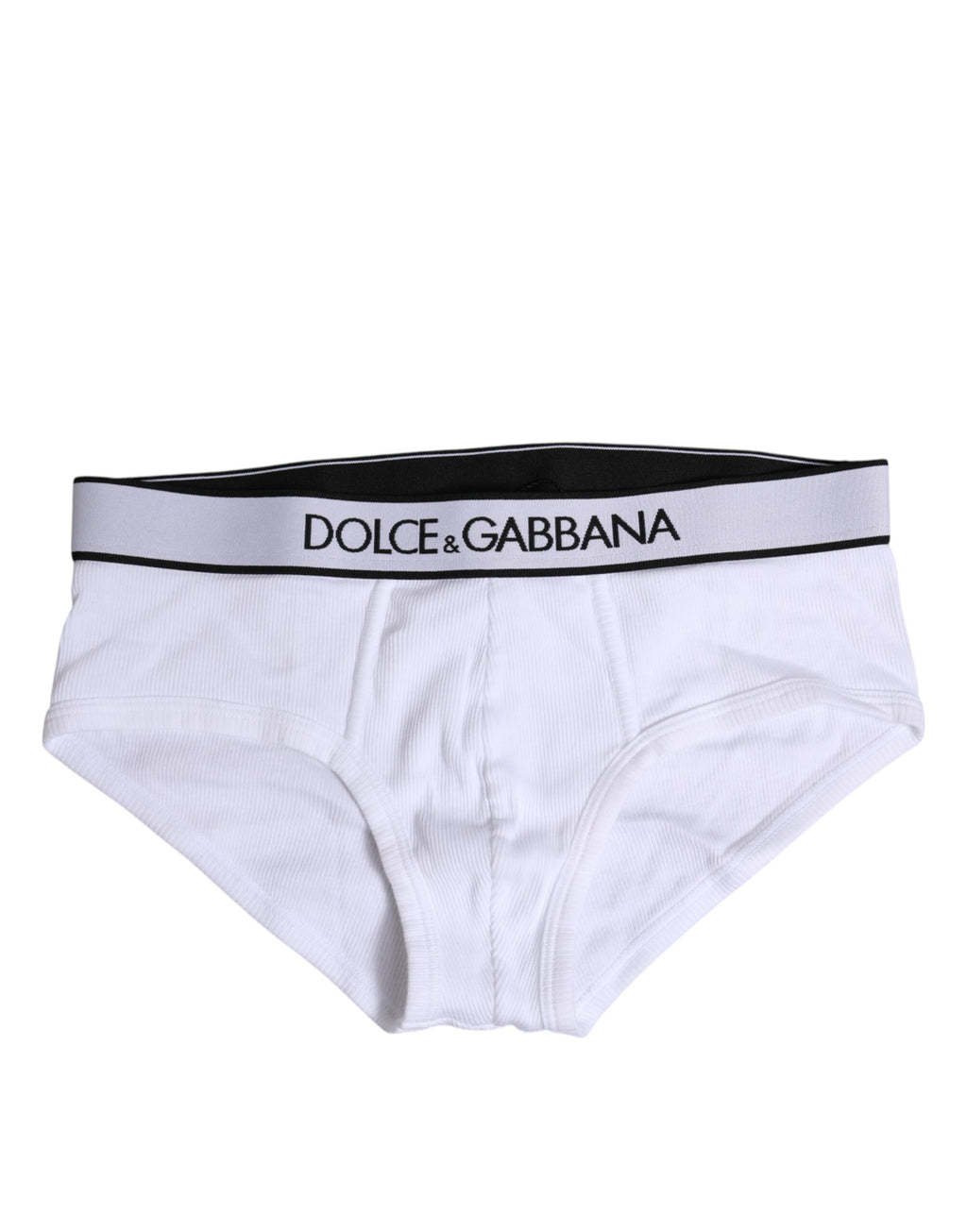 Dolce & Gabbana Weißer Baumwoll-Stretch-Slip Regular Unterwäsche