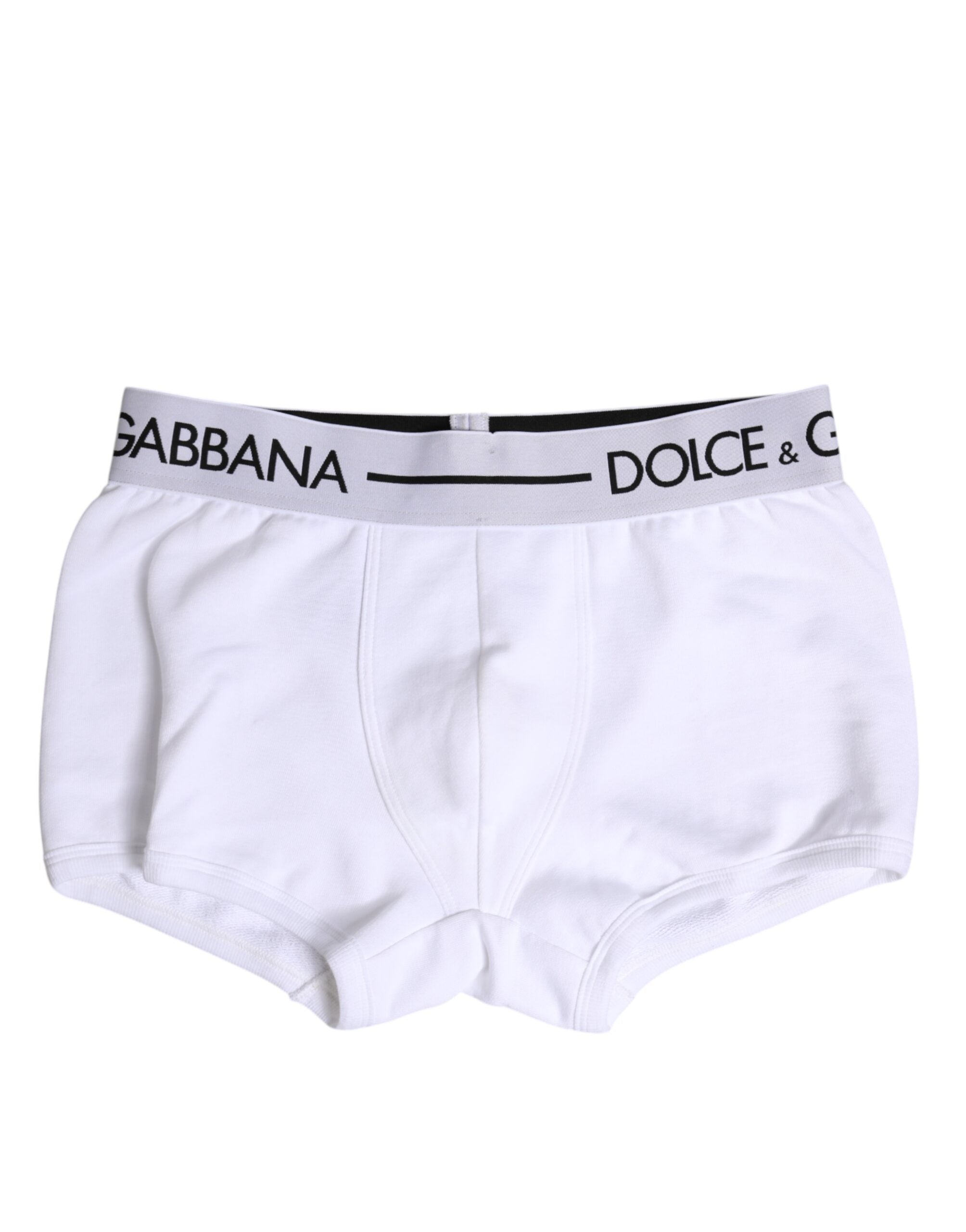 Dolce & Gabbana Weiße Cotton Stretch Regular Boxer Unterwäsche