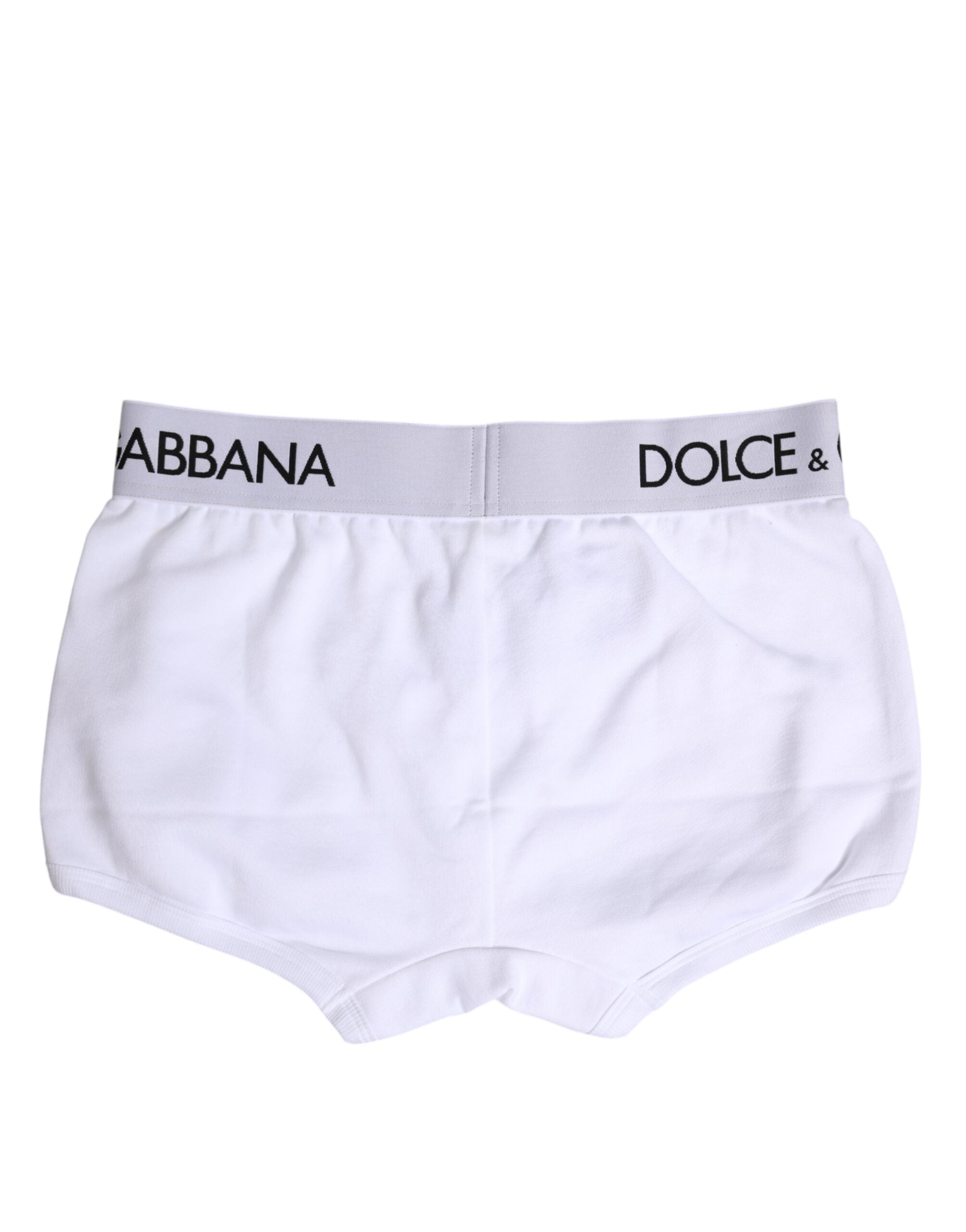 Dolce & Gabbana Weiße Cotton Stretch Regular Boxer Unterwäsche