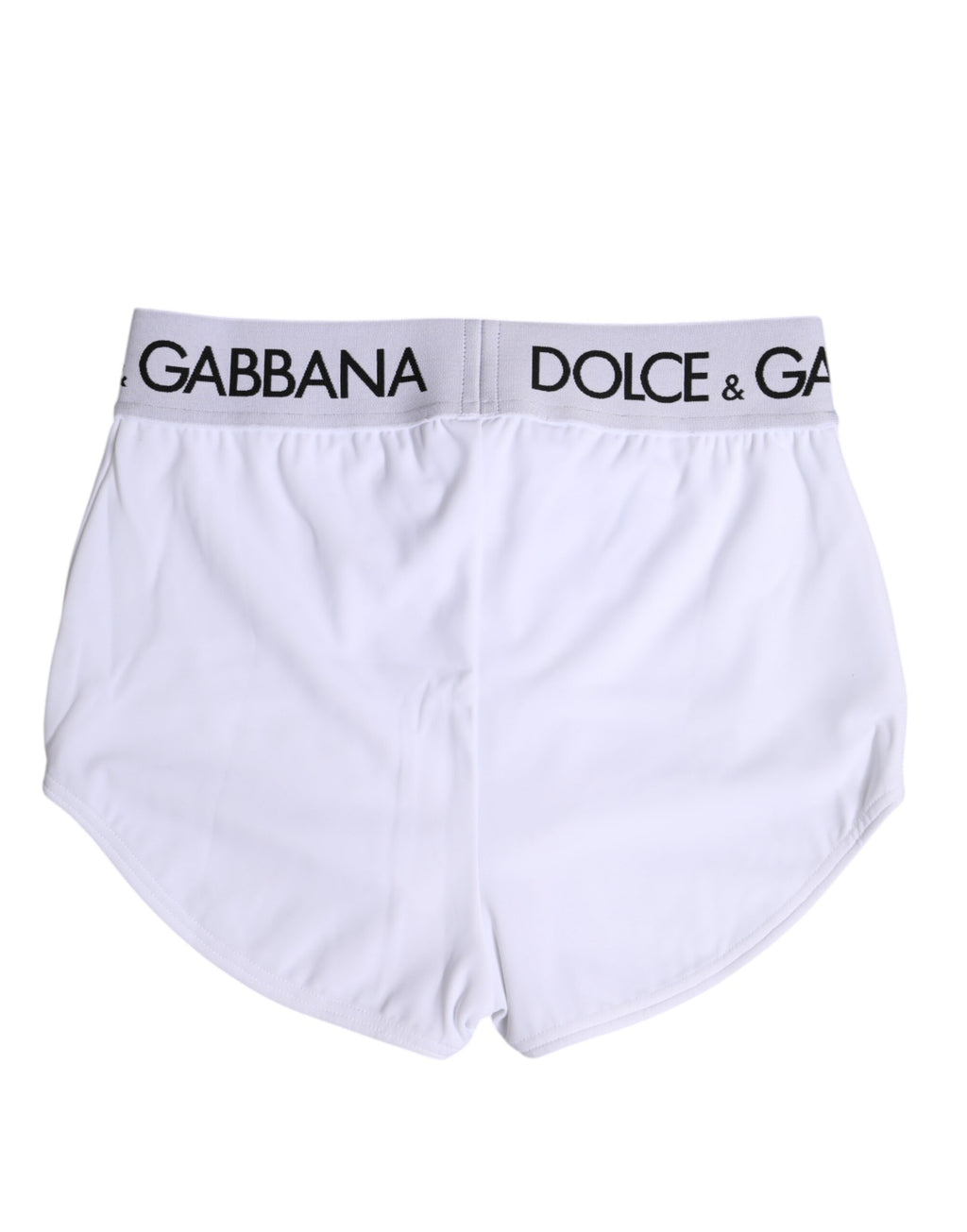 Dolce & Gabbana Weißes Nylon Logo Bund Boxershorts Unterwäsche