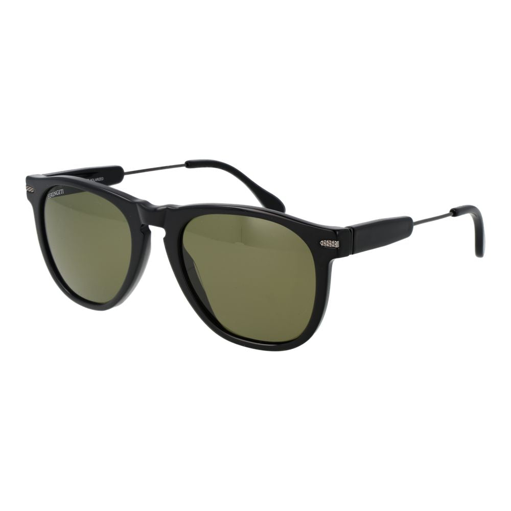 Serengeti Schwarze Sonnenbrille aus Kunststoff