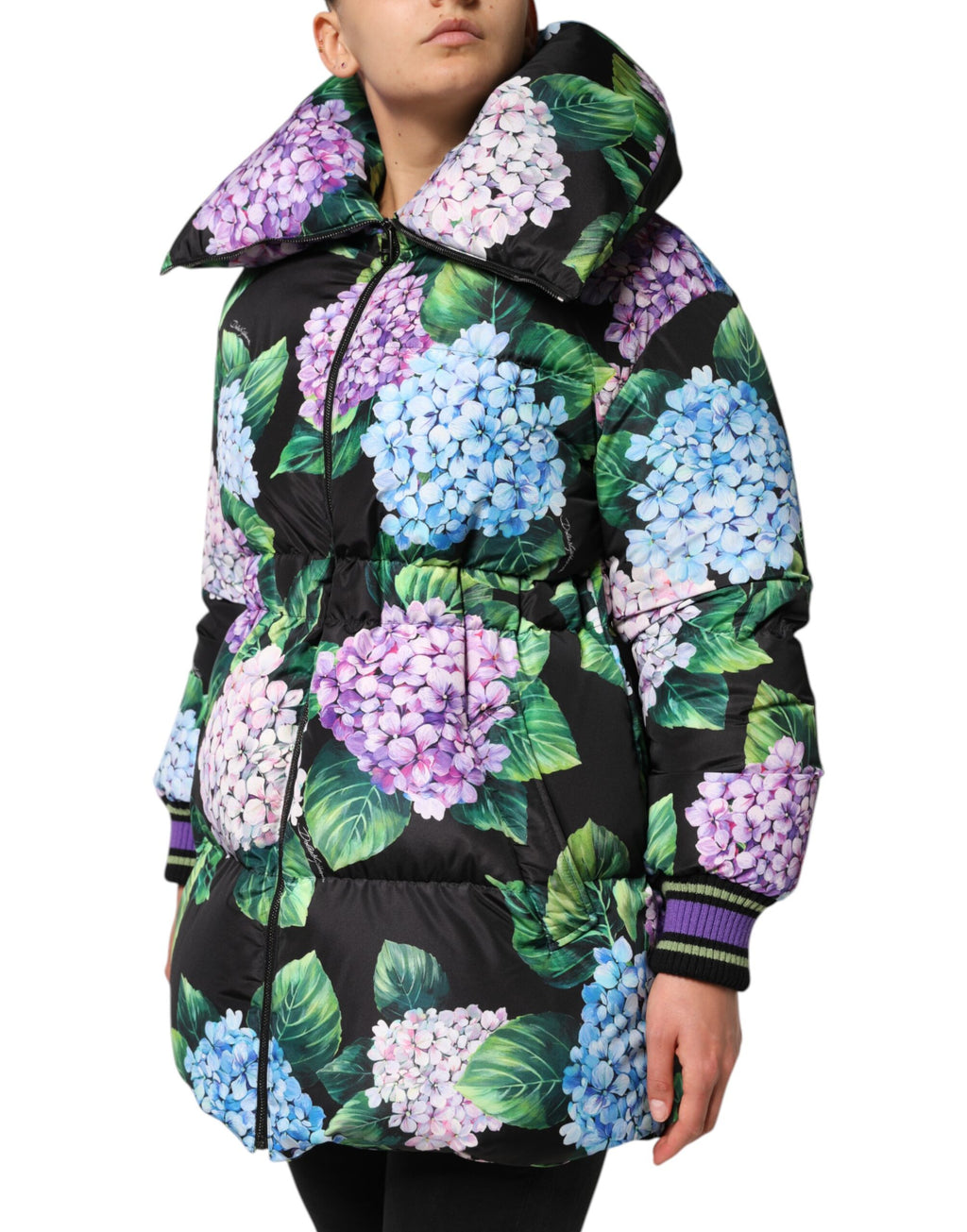 Dolce & Gabbana Gewatteerd Pufferjack met Bloemenprint in Meerdere Kleuren