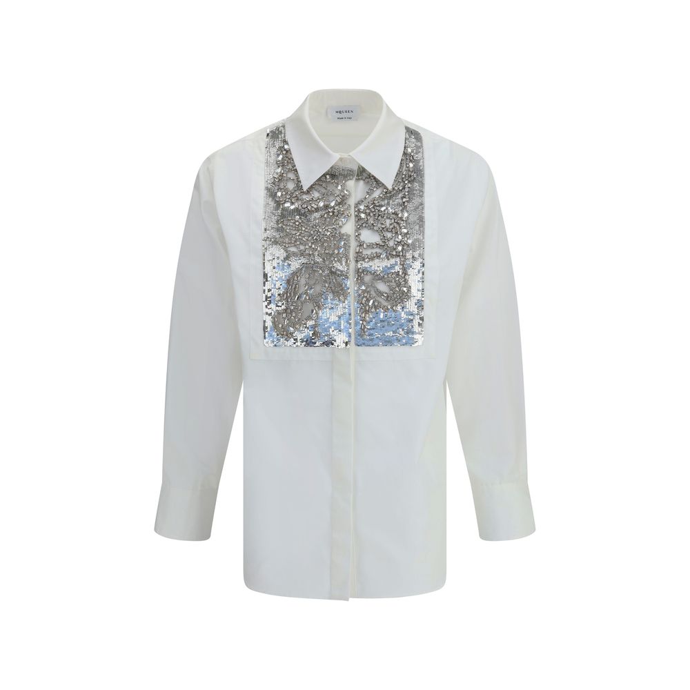 Alexander McQueen Kristallbesticktes Shirt
