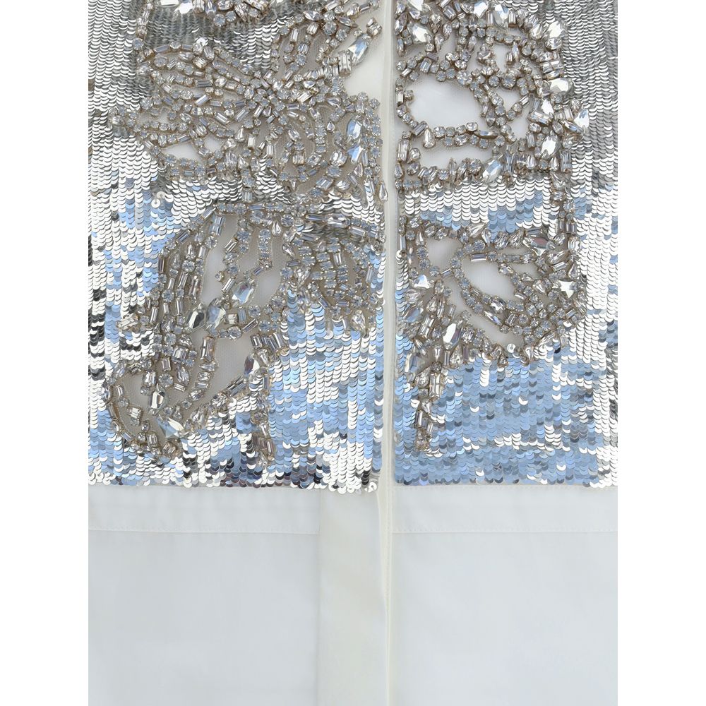 Alexander McQueen Kristallbesticktes Shirt