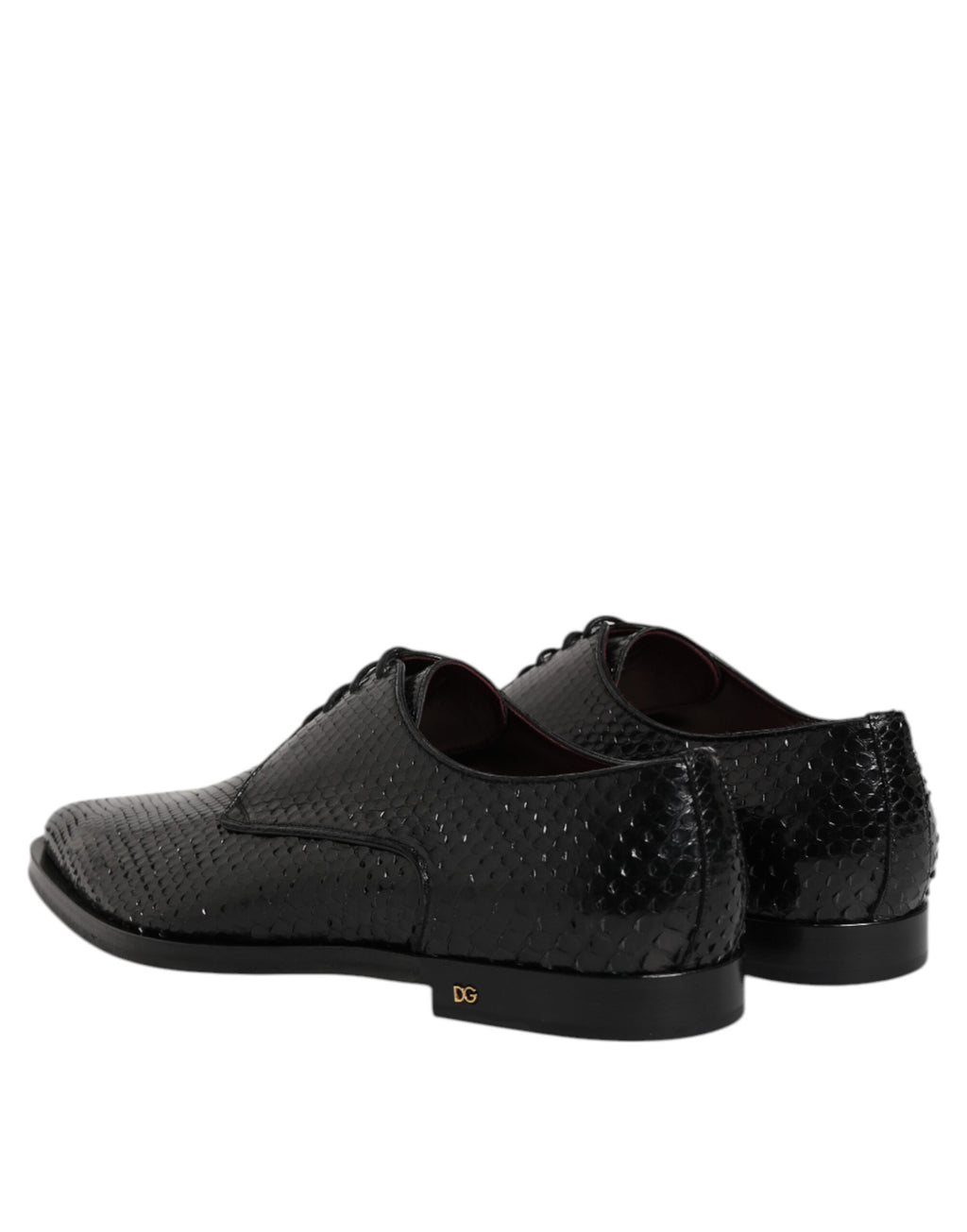 Dolce & Gabbana Zwarte Leren Veterschoenen Heren Derby Schoenen