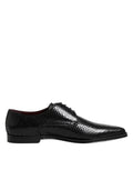 Dolce & Gabbana Zwarte Leren Veterschoenen Heren Derby Schoenen