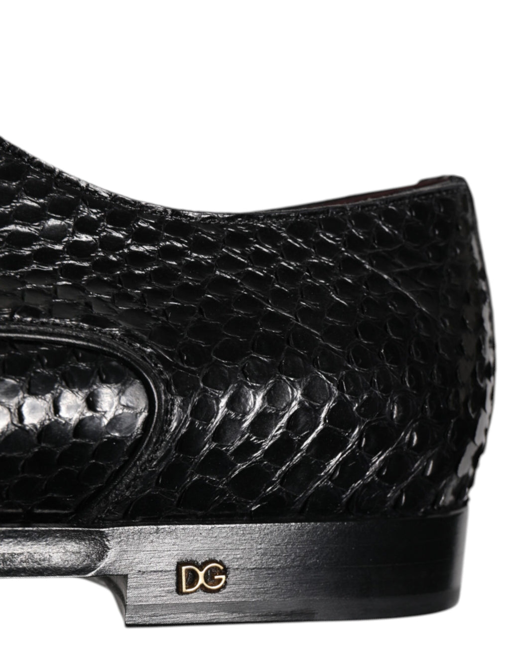 Dolce & Gabbana Zwarte Leren Veterschoenen Heren Derby Schoenen