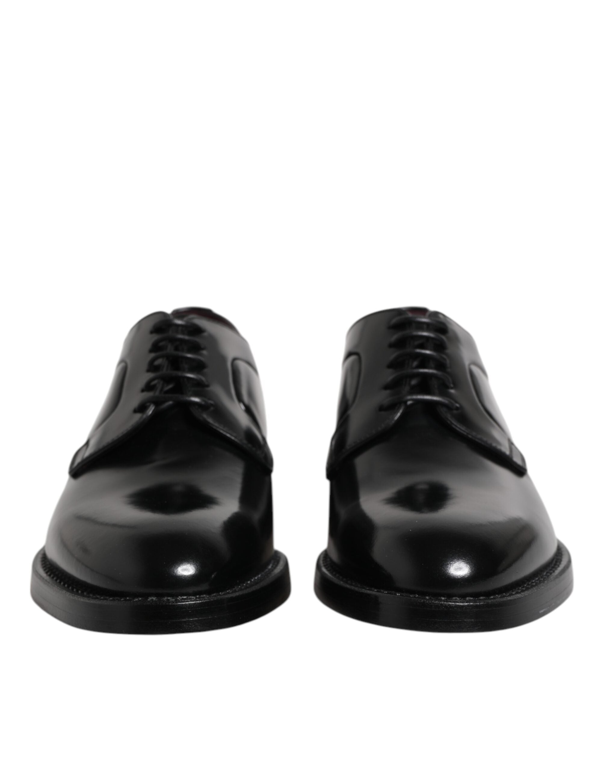 Dolce & Gabbana Schwarze Kalbsleder Schnürschuhe Dress Derby