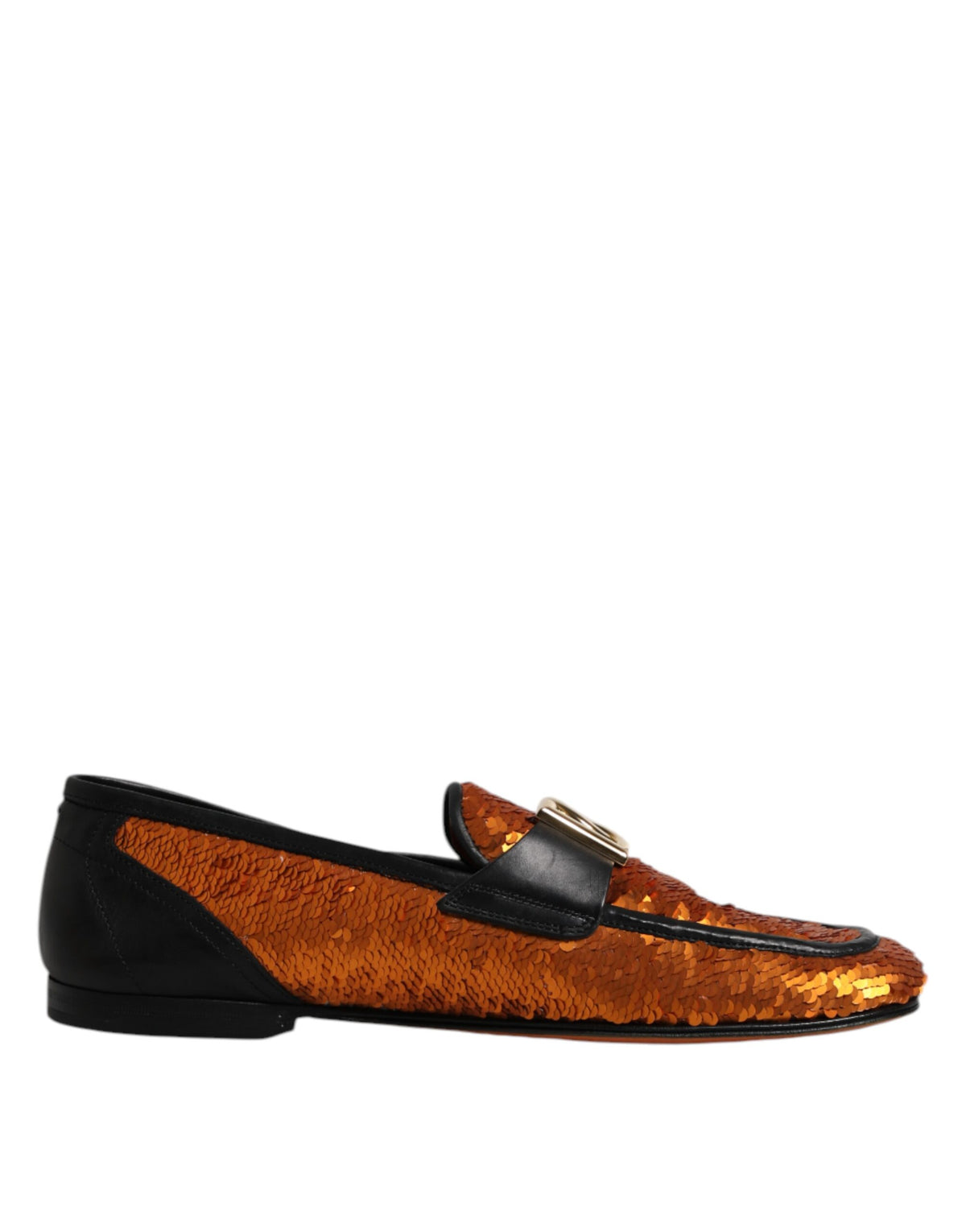 Dolce & Gabbana Oranje Loafers Schoenen met Pailletten voor Heren
