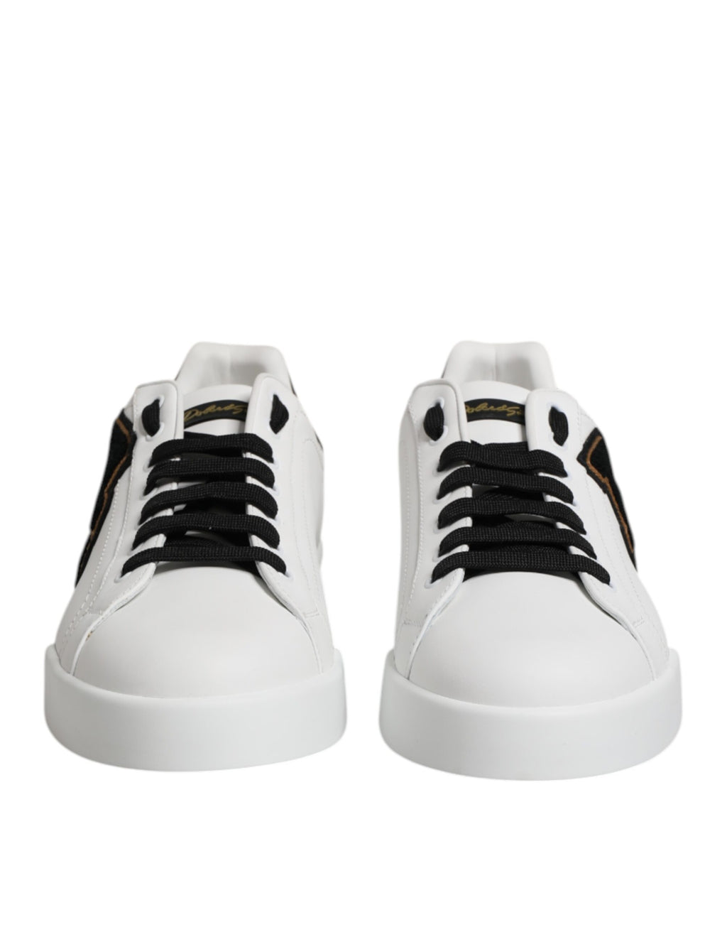 Dolce & Gabbana Weiß DG Logo Portofino Low Top Turnschuhe Schuhe