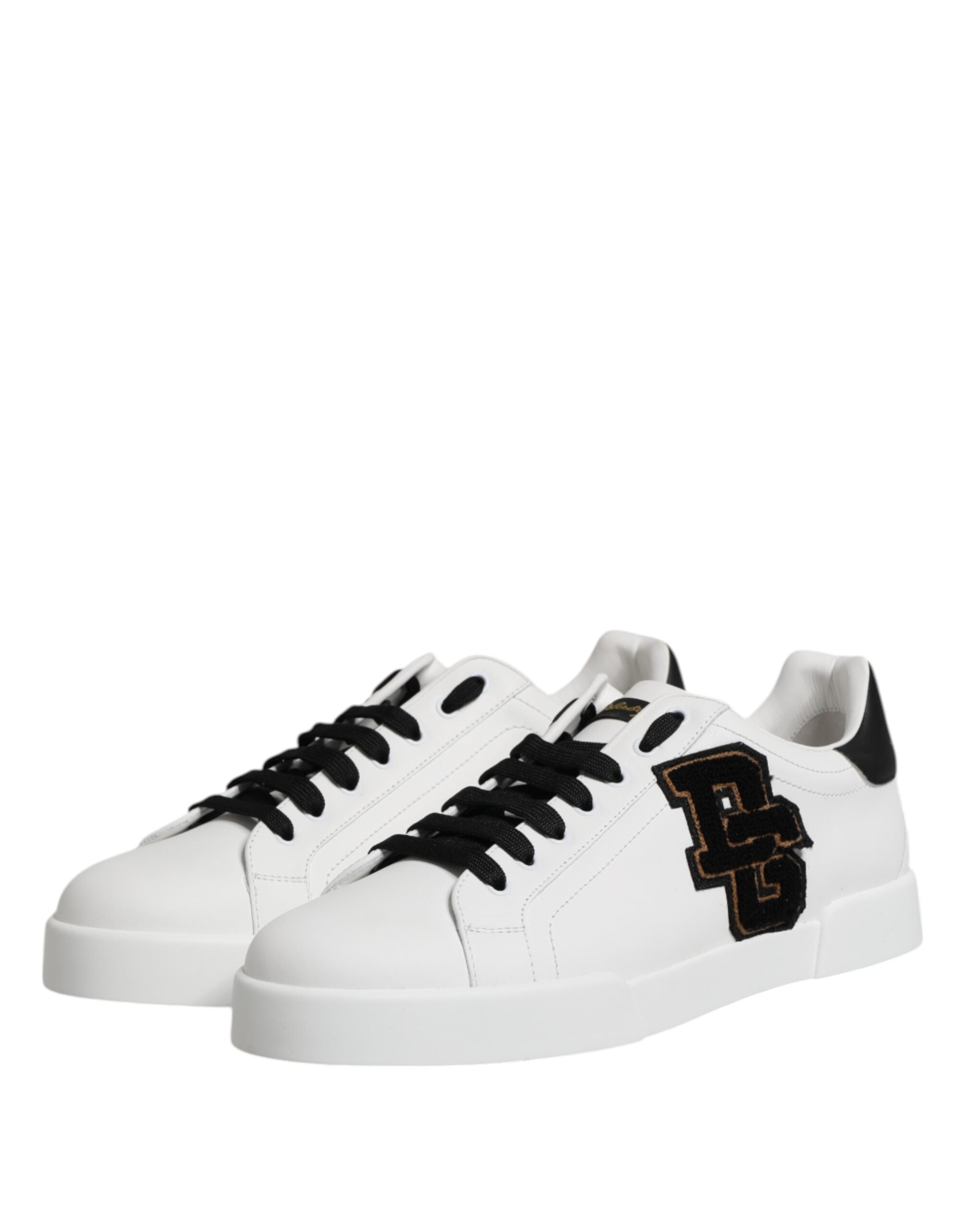 Dolce & Gabbana Weiß DG Logo Portofino Low Top Turnschuhe Schuhe