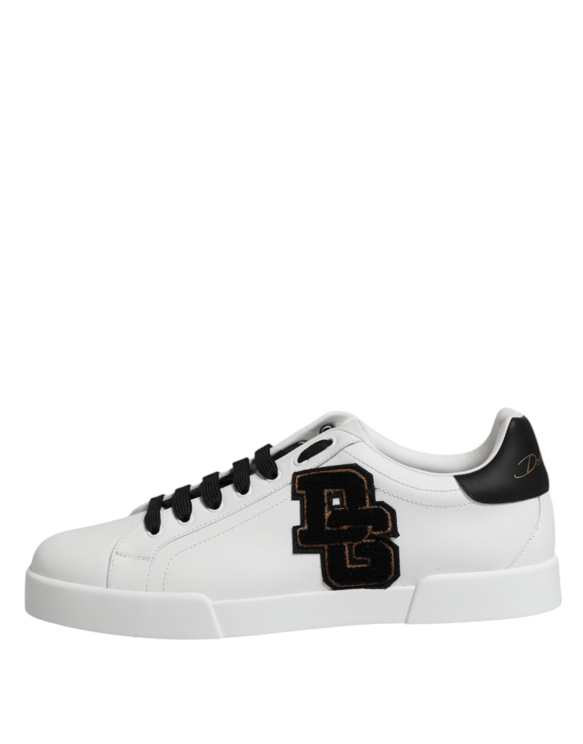Dolce & Gabbana Weiß DG Logo Portofino Low Top Turnschuhe Schuhe