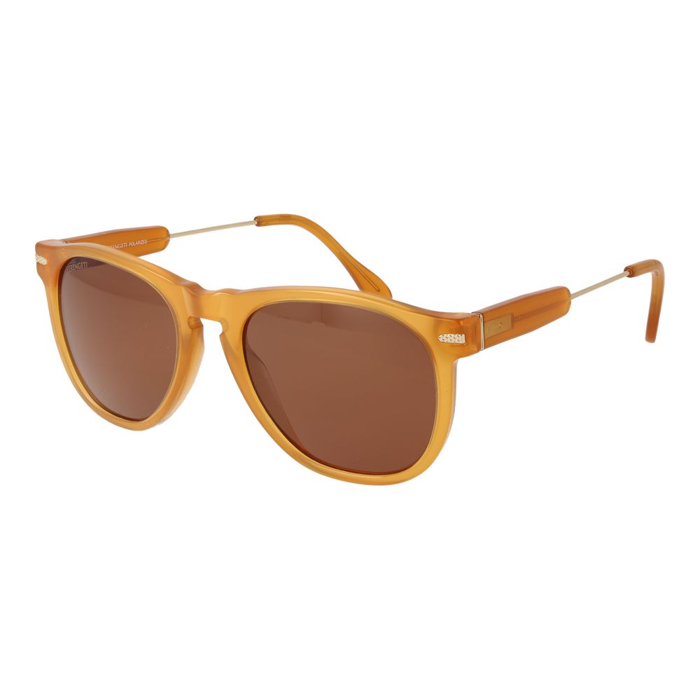 Serengeti Orangefarbene Sonnenbrille aus Kunststoff