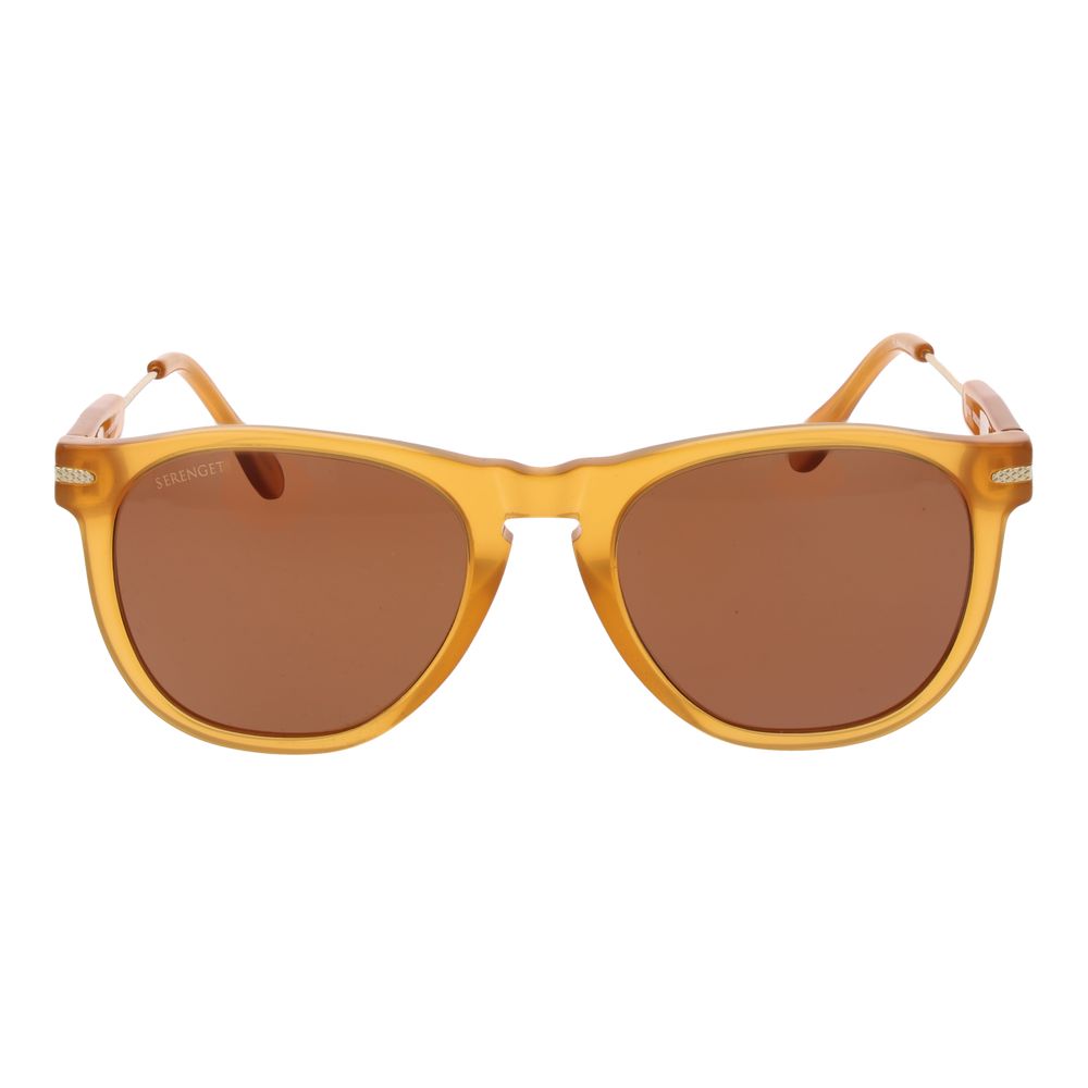 Serengeti Orangefarbene Sonnenbrille aus Kunststoff