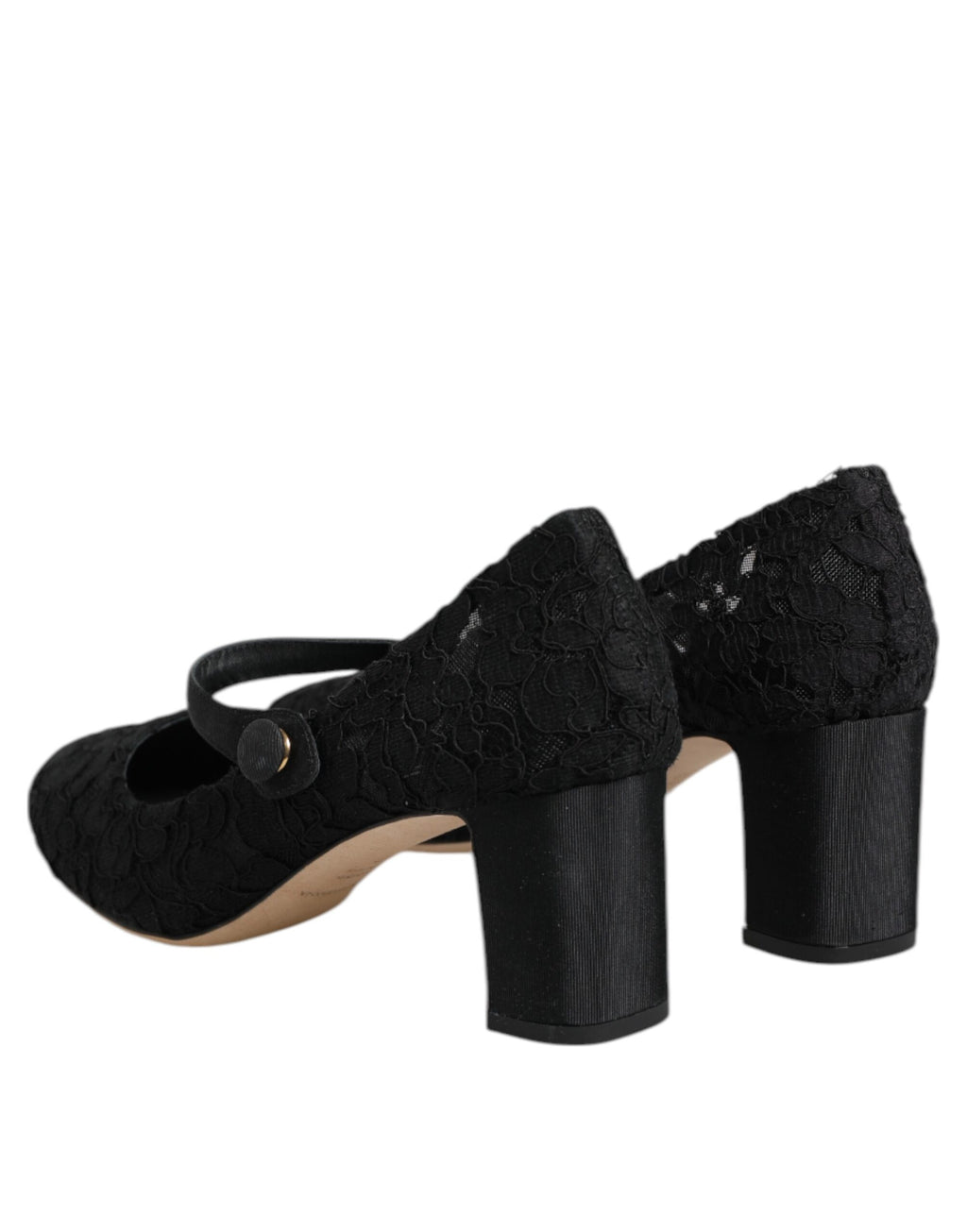Dolce & Gabbana Schwarz Mary Jane Taormina Spitze Pumps Schuhe
