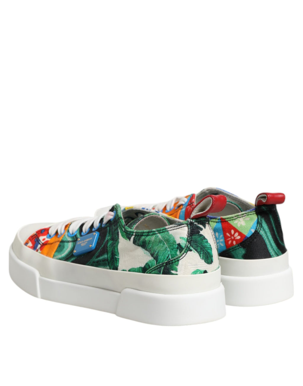 Dolce & Gabbana Multicolor Patchwork Low Top Sneakers Schuhe