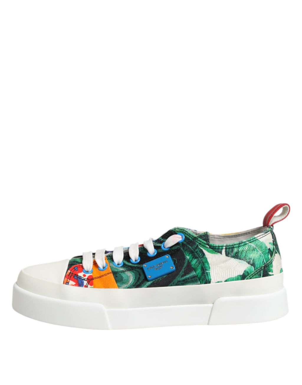 Dolce & Gabbana Multicolor Patchwork Low Top Sneakers Schuhe