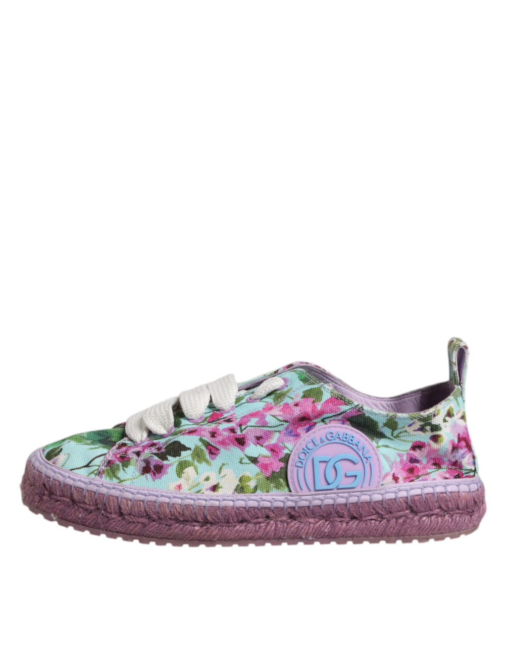 Dolce & Gabbana Multicolor Canvas Espadrilles Turnschuhe Schuhe
