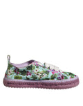 Dolce & Gabbana Multicolor Canvas Espadrilles Sneakers Shoes