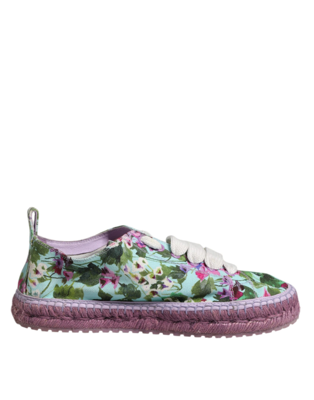 Dolce & Gabbana Multicolor Canvas Espadrilles Turnschuhe Schuhe