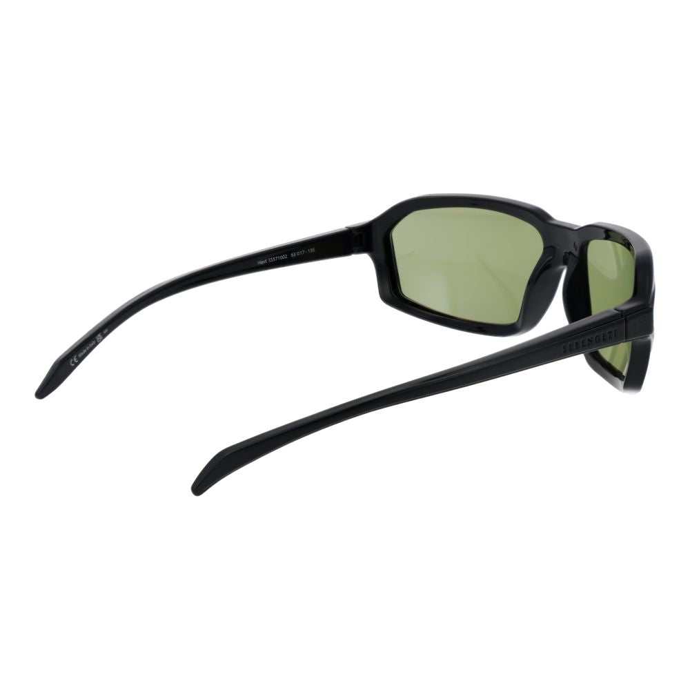 Serengeti Schwarze Sonnenbrille aus Kunststoff