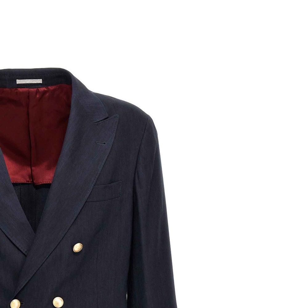 Brunello Cucinelli Jacke aus Leinen und Wolle