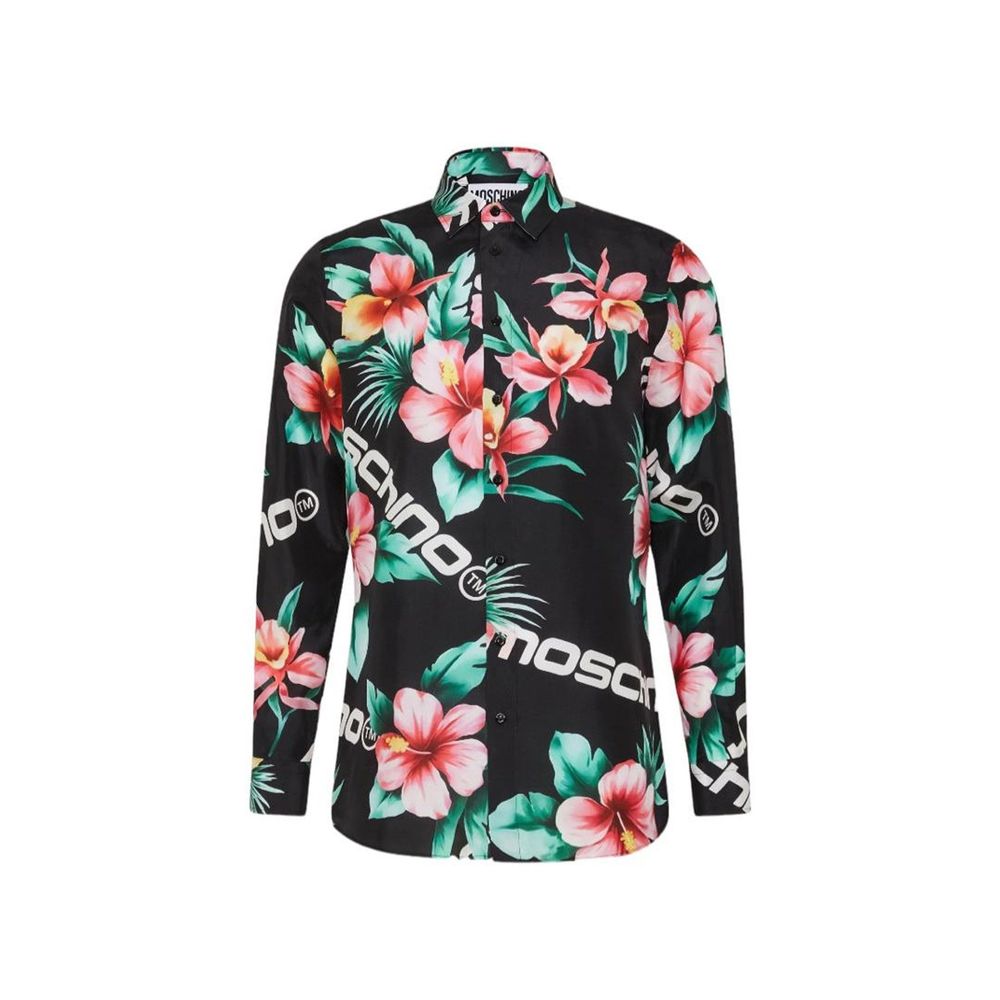 Moschino Couture Bedrucktes Seidenhemd