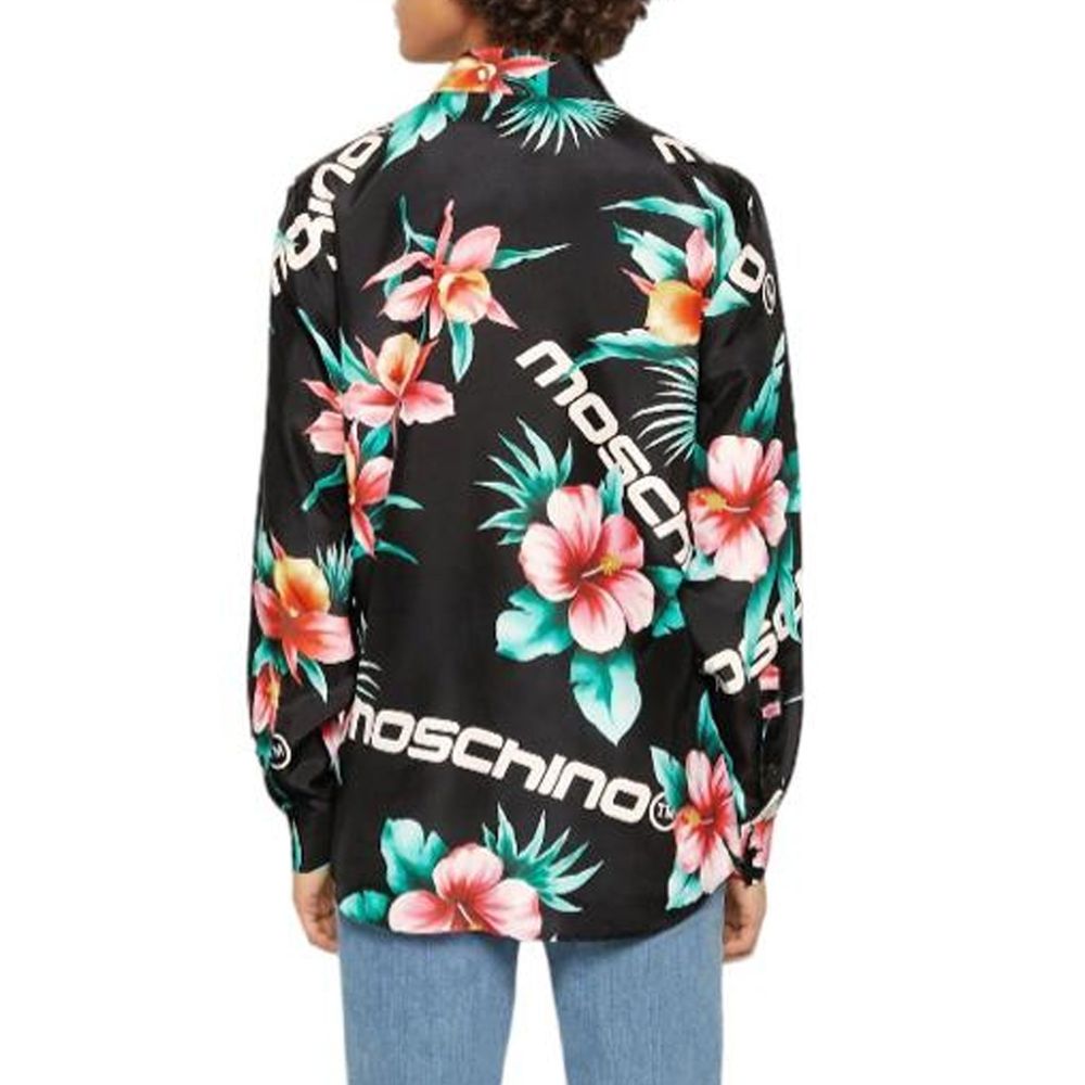 Moschino Couture Bedrucktes Seidenhemd