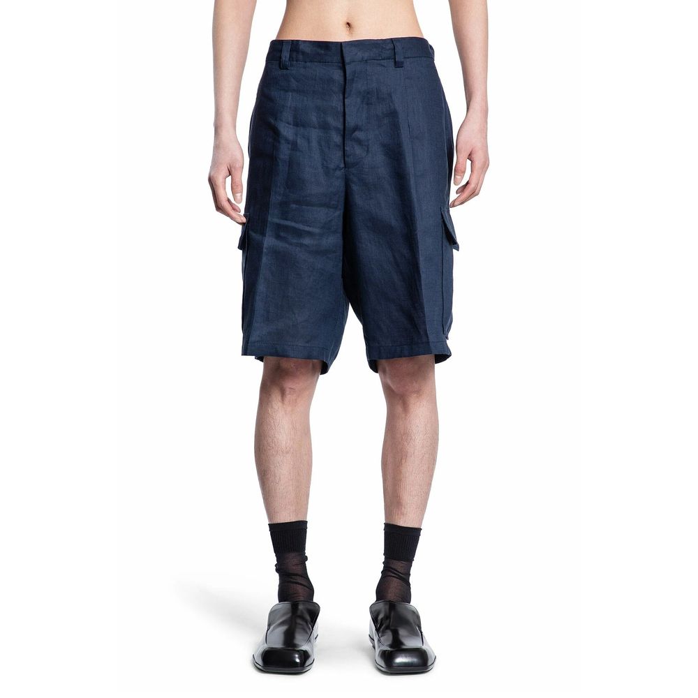 Prada Leinen-Bermuda