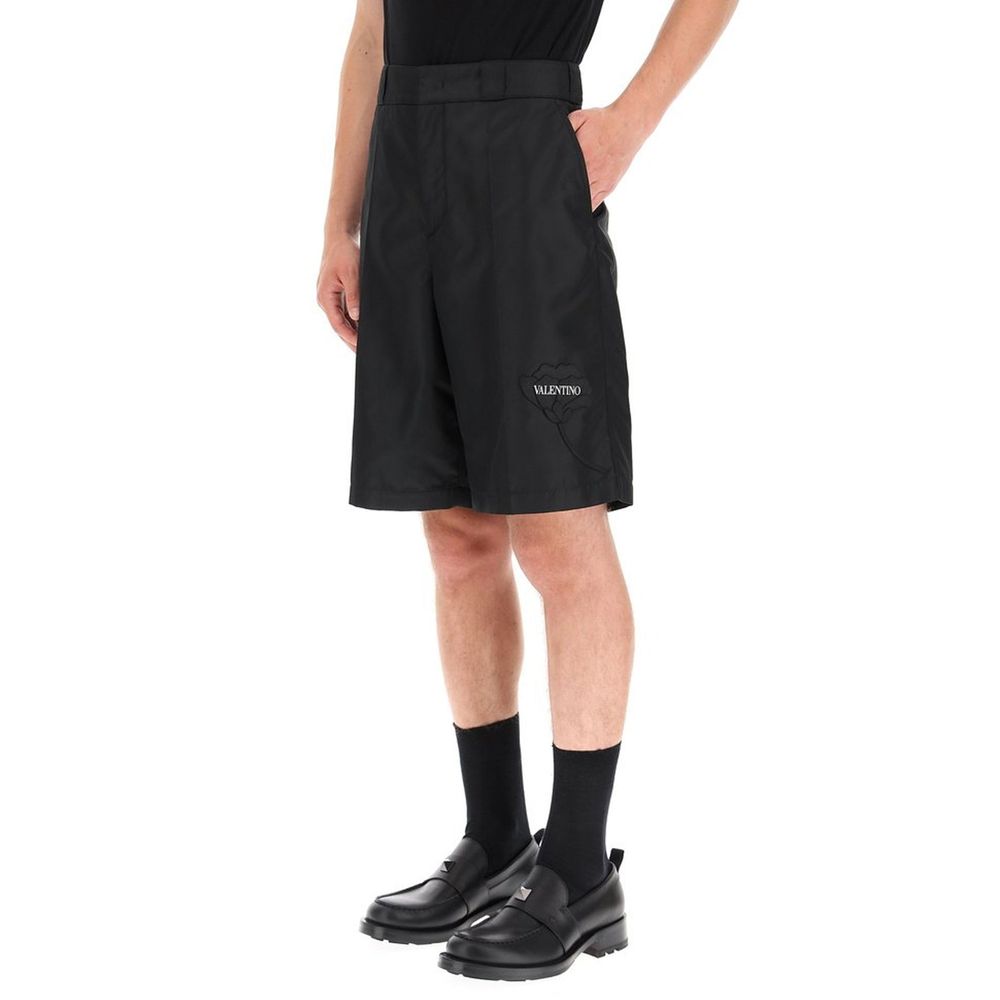Valentino Bermudashorts mit Blumenstickerei