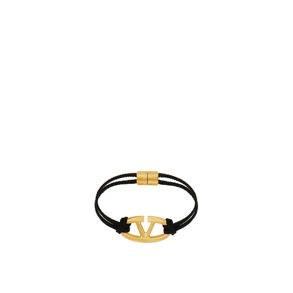 Valentino Garavani V-Logo Baumwollarmband