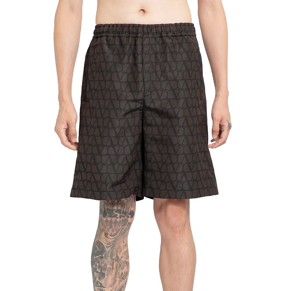 Valentino Logo-Seidenshorts
