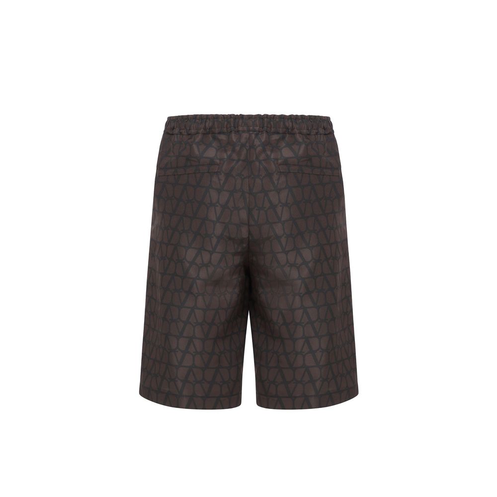 Valentino Logo-Seidenshorts