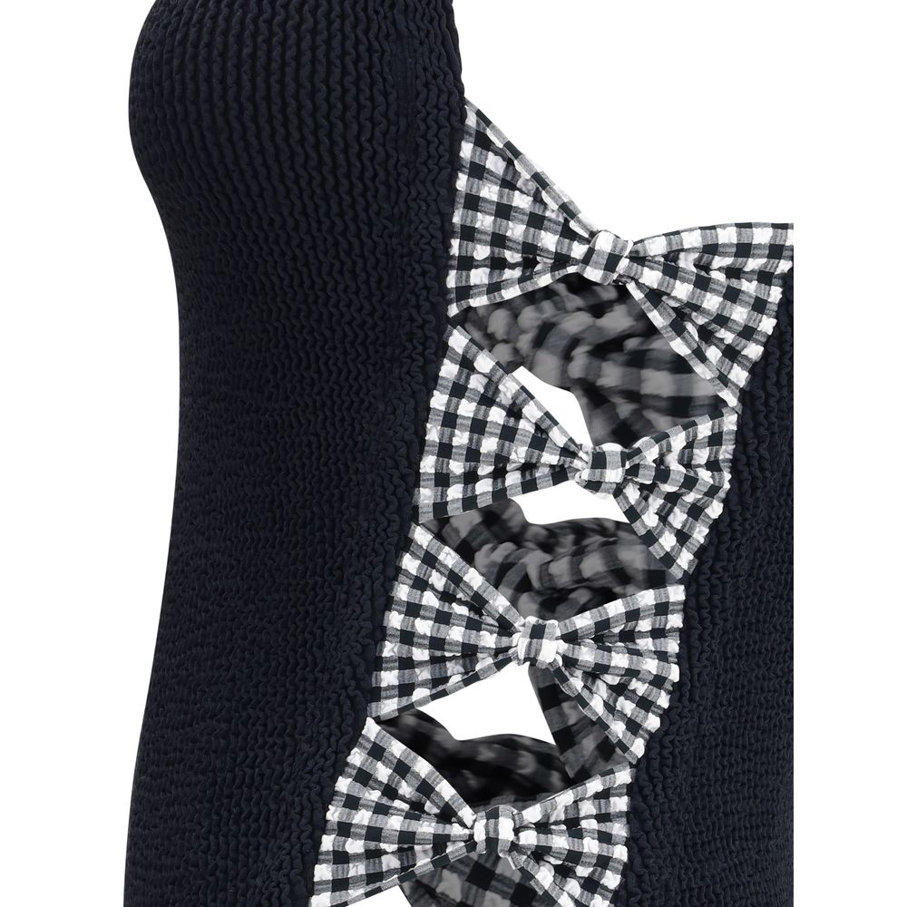 Hunza G Schwarzer Badeanzug aus Polyamid