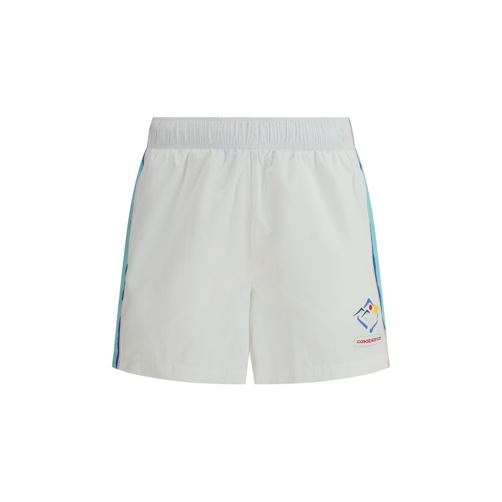 Casablanca Bermuda-Shorts aus mehrfarbigem Nylon