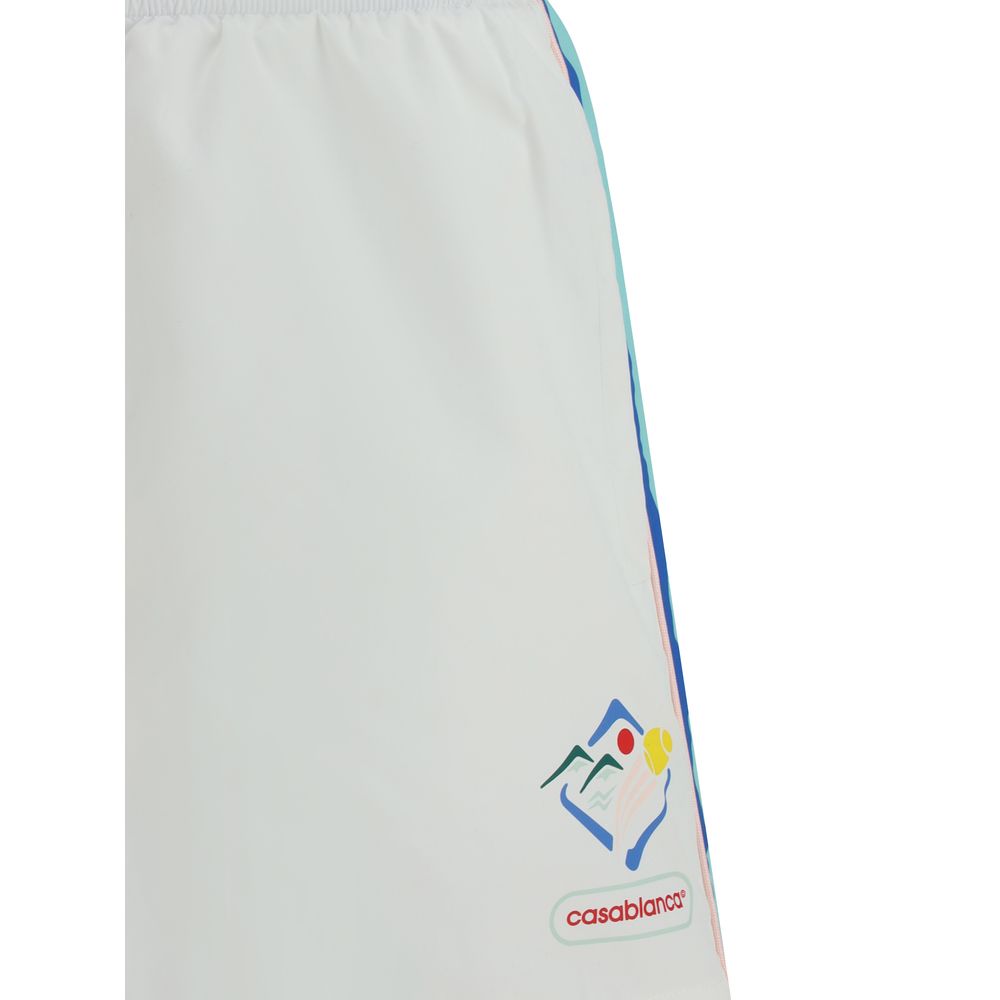Casablanca Bermuda-Shorts aus mehrfarbigem Nylon