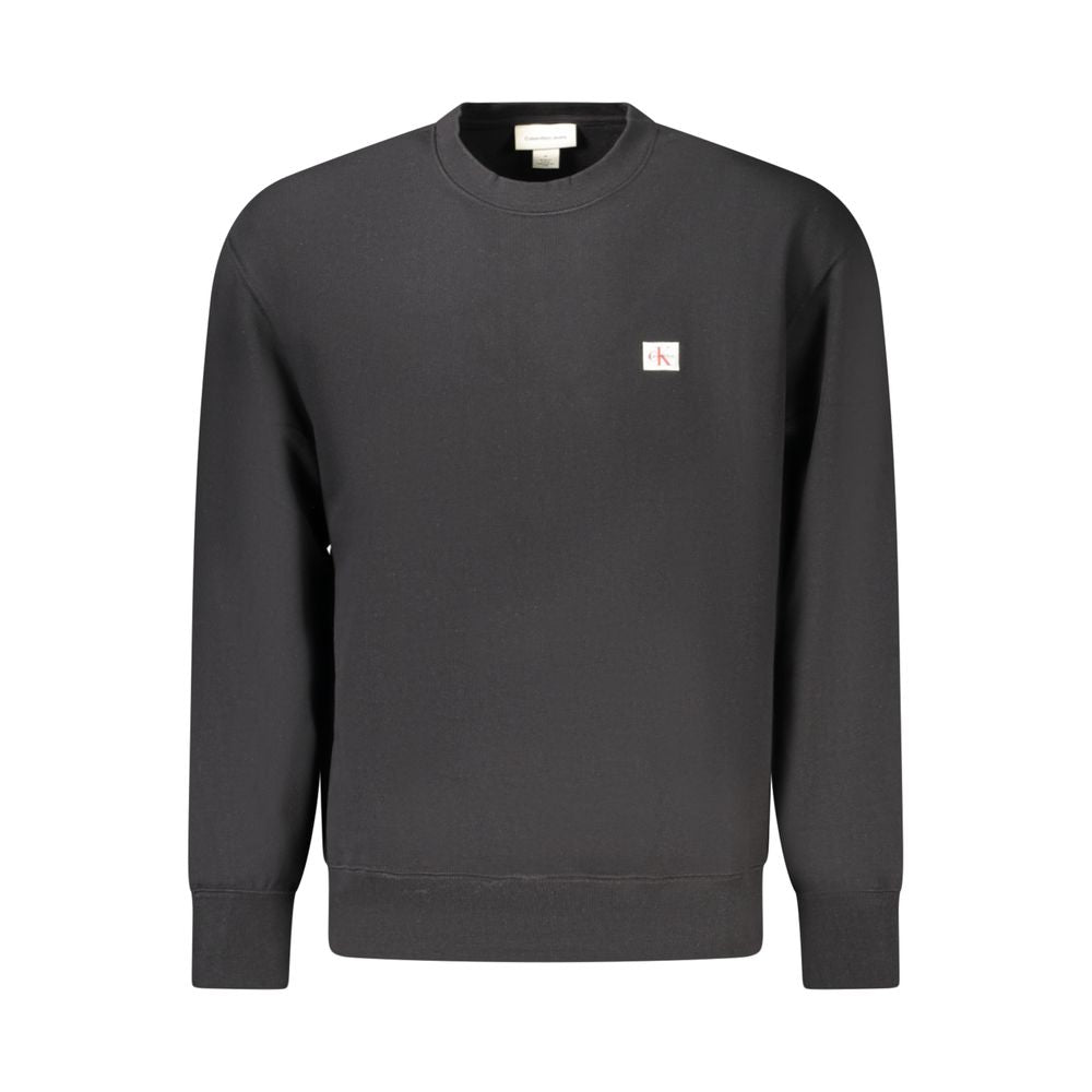 Calvin Klein Schwarzer Baumwollpullover für Männer