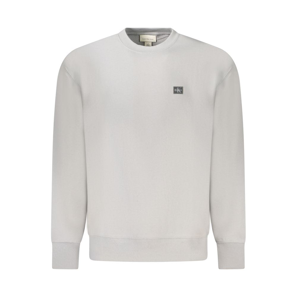 Calvin Klein Grauer Baumwollpullover für Männer