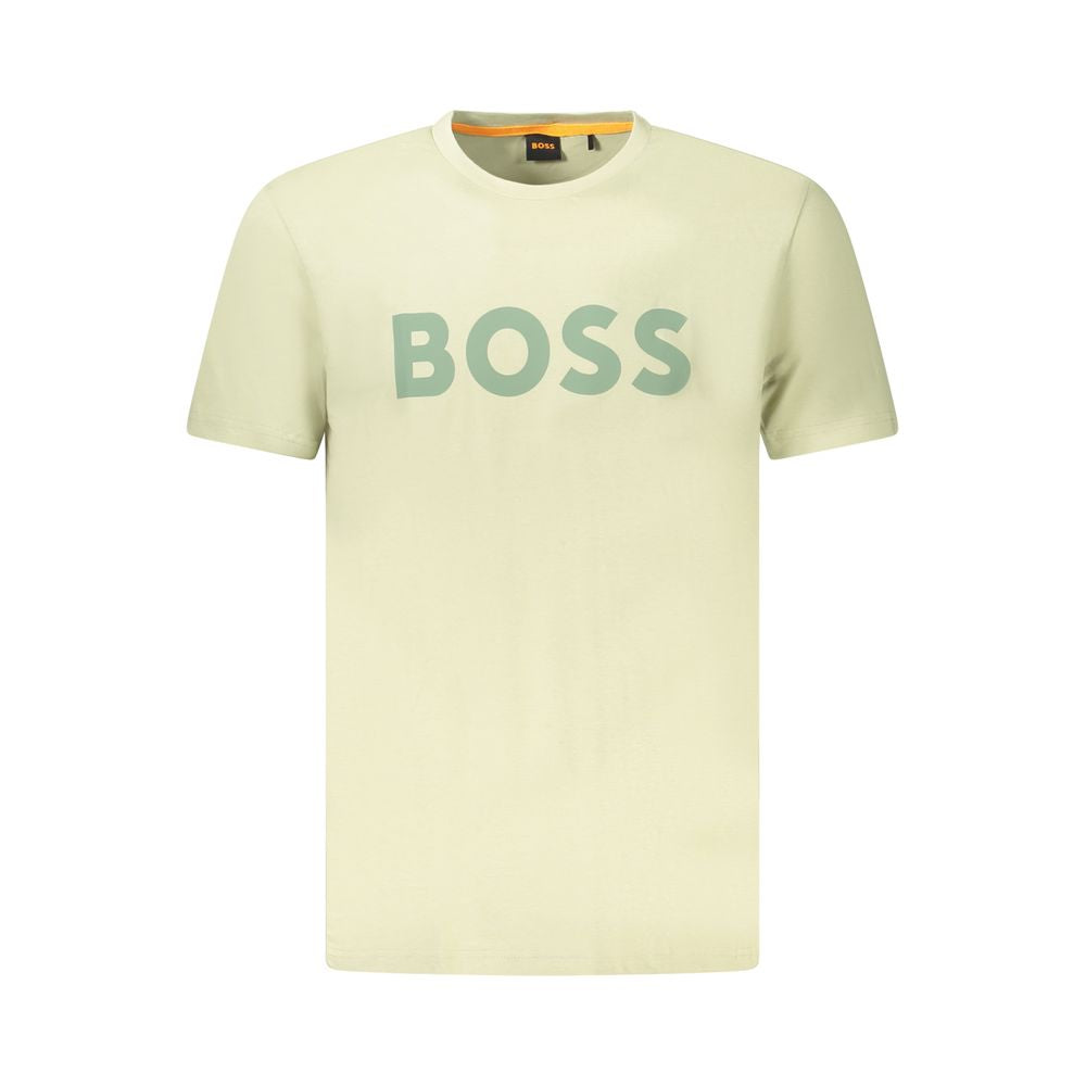 Hugo Boss Grünes Baumwolle Männer T-Shirt
