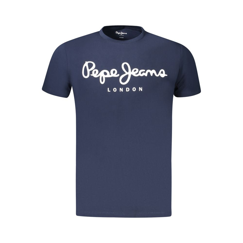 Pepe Jeans Blau Baumwolle Männer T-Shirt