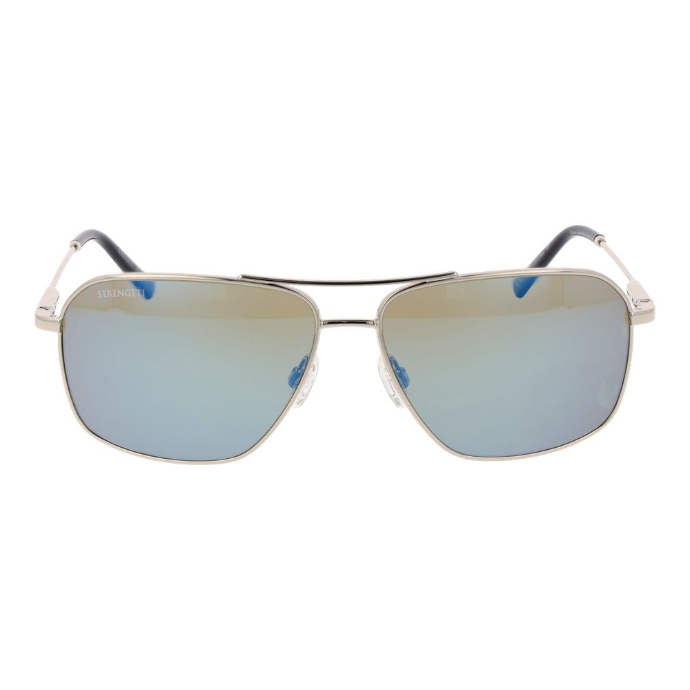 Serengeti Silberne Metall-Sonnenbrille