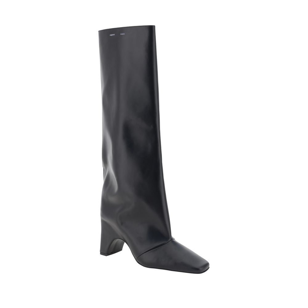 Coperni Schwarze Kalbshaut Bos Taurus High-Heel-Stiefel