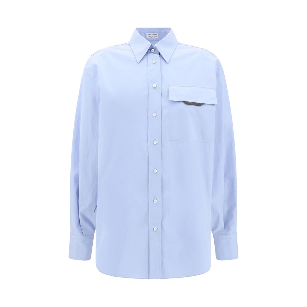 Brunello Cucinelli Hemd mit kultigem Schmuckdetail