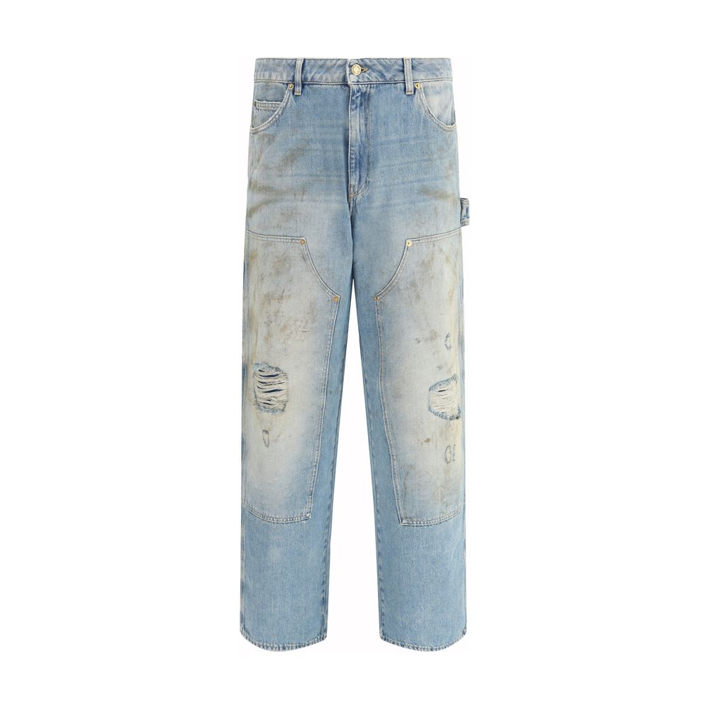 Golden Goose Hellblaue Baumwolljeans aus Denim