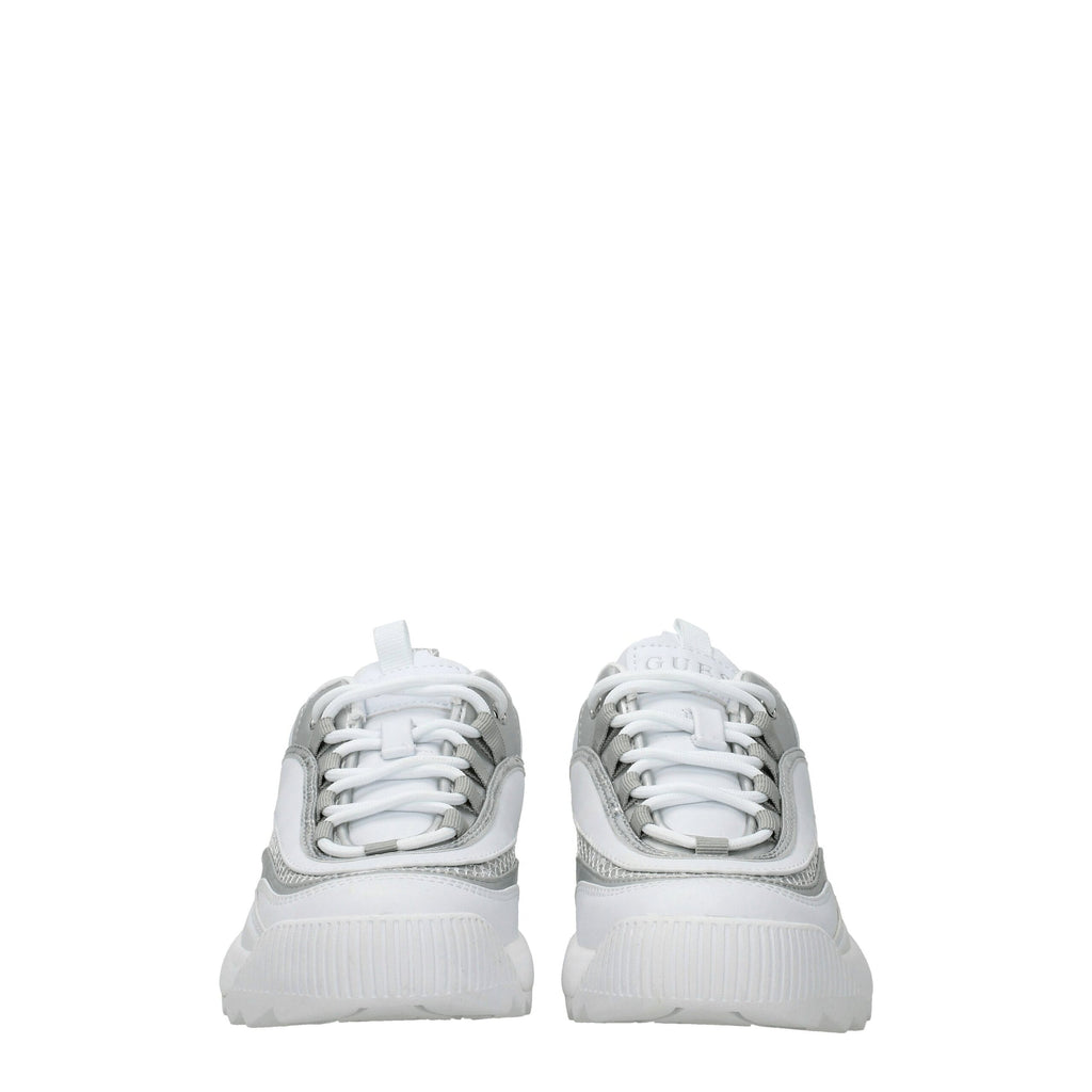 Guess Weiße klobige Turnschuhe aus Polyethylen
