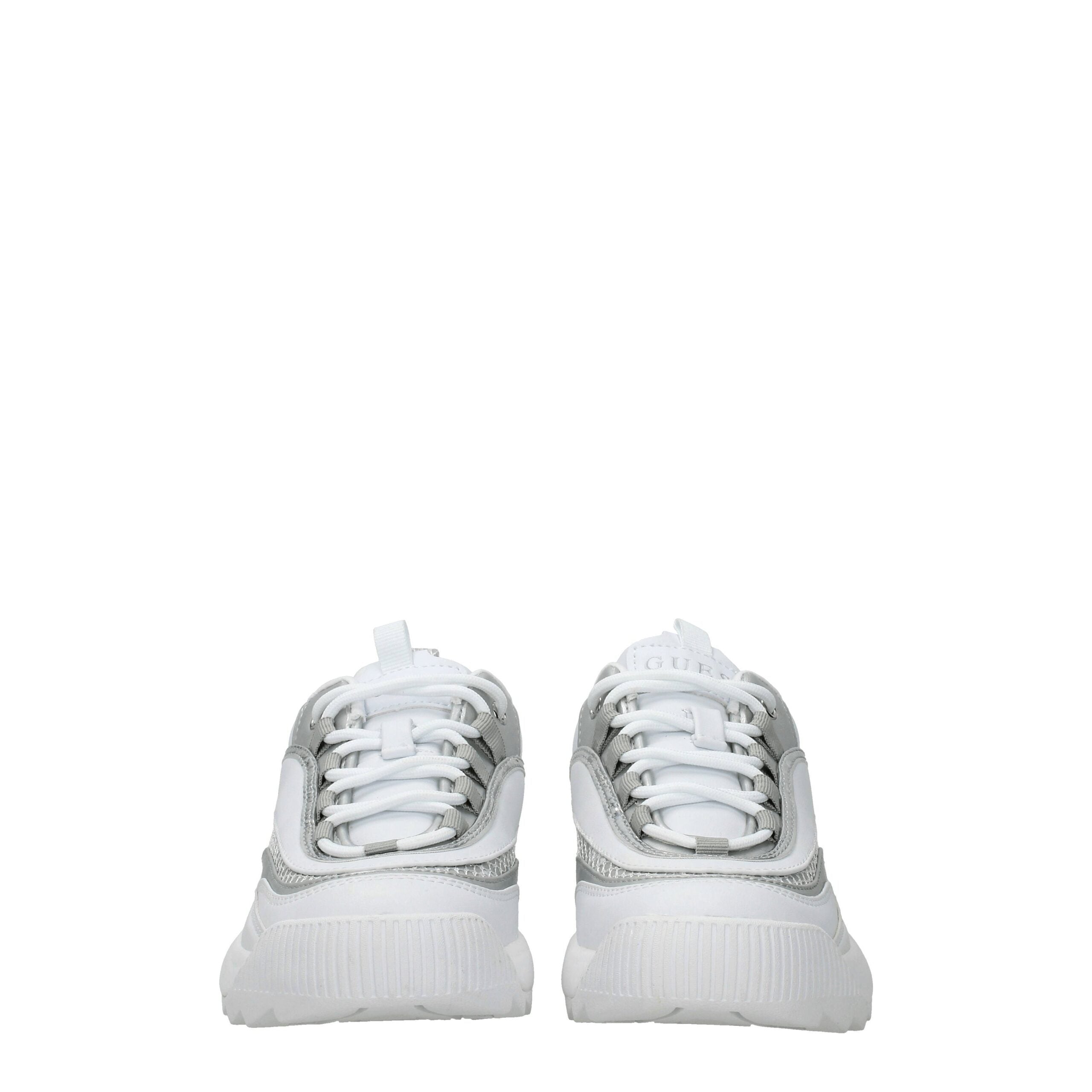 Guess Weiße klobige Turnschuhe aus Polyethylen