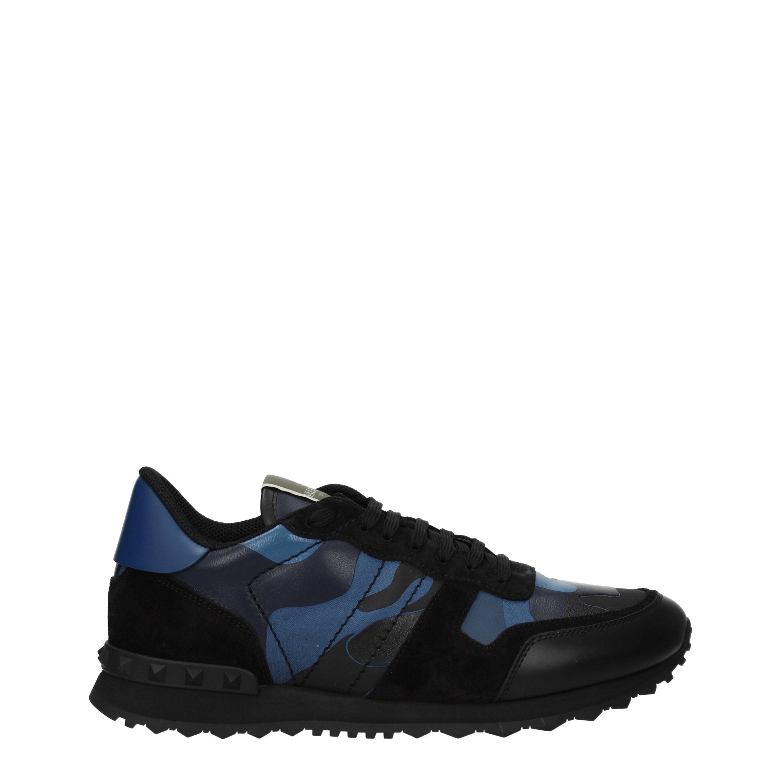 Valentino Garavani Blaue Leder-Low Tops